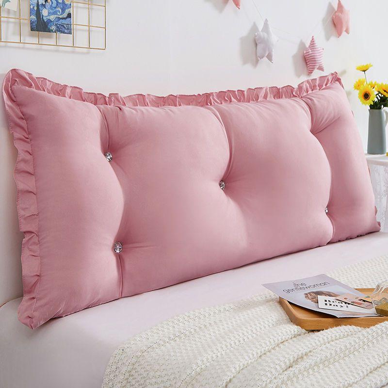Bed Back Cushion Thicken Quilted Padded Anti-collision Princess Style Large Backrest Removable and Washable Tatami Waist Cushion