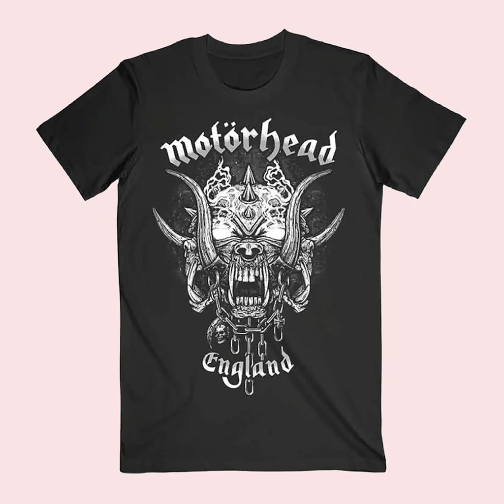 Motorhead England Logo Unisex Black T-shirt Size S-5XL