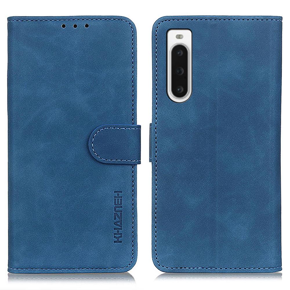 KHAZNEH For Sony Xperia 10 V Retro Texture PU Leather Phone Case Wallet Protective Phone Stand Cover