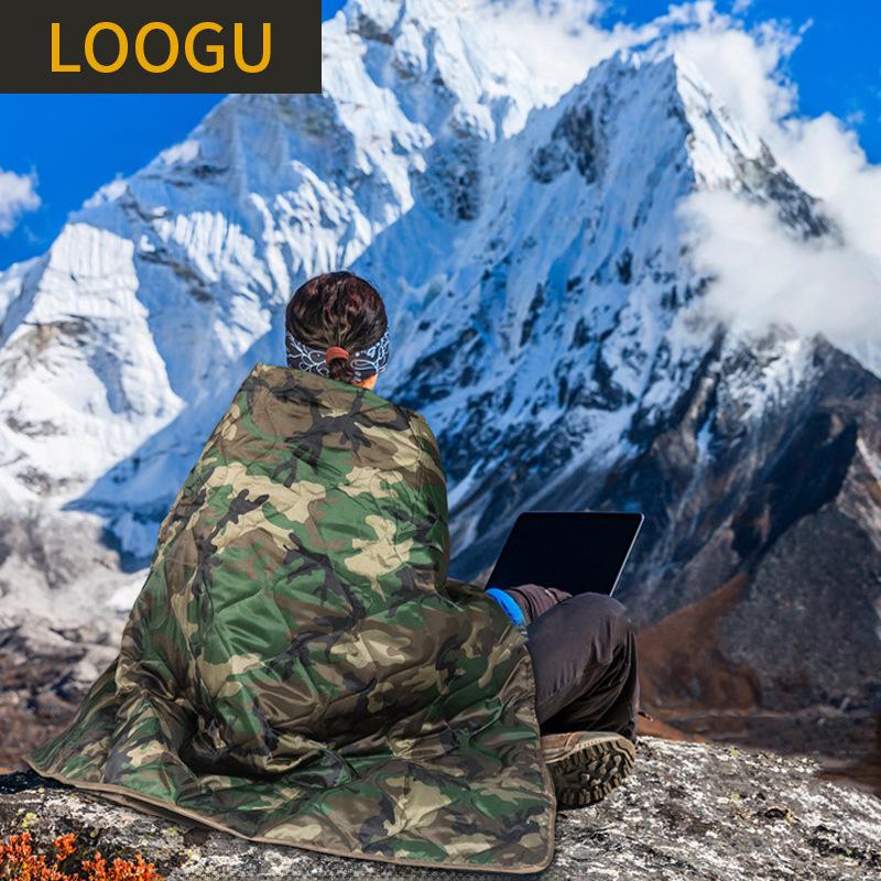 Многофункциональное камуфляжное аварийное складное одеяло для кемпинга на открытом воздухе