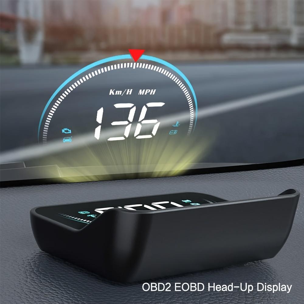 Проекционный дисплей M8 HUD, предупреждение о превышении скорости автомобиля OBD2 II EUOBD, температура воды, цифровая проекция, лобовое стекло, автомобиль, электроника