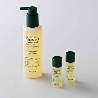Гидрофильное масло для умывания Chok Chok Green Tea Lemon с низким уровнем раздражения 200 мл (+20млx2 бесплатно)