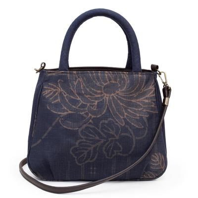 Сумка через плечо для ношения на crossbody, изготовлена из японского танина хурмы, сумка-тоут, день рождения [creareki], женская, сумка, легкая, Япония, стиль, индиго, окрашенная, ситец,