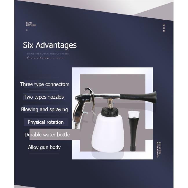 Автомобильный водяной пистолет, пистолет для химической чистки автомобиля, аксессуары для глубокой очистки, инструмент для очистки торнадо, мойка высокого давления для укладки