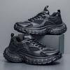 Four Seasons Large Size Mesh Sports Casual Shoes Platform Mesh Breathable Running Shock Absorption Daddy