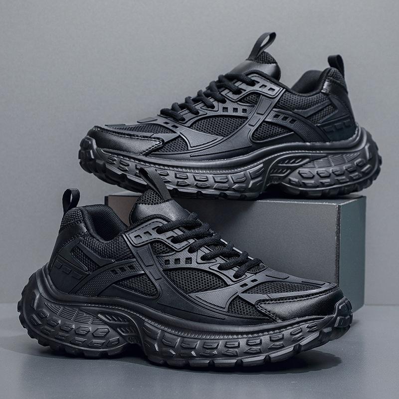 Мужская обувь весна новая дышащая сетка уличная спортивная повседневная обувь мужская увеличивающая рост платформа кроссовки для папы