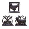 European Style Napkin Holder Iron Creative Napkin Storage Organizer for Dinning Accessories Rustic Wedding Bar Living Room