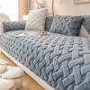 Super Soft Rabbit Plush Sofa Towel Universal Jacquard Sofa Cover Non-Slip L Shape Corner Couch Slipcovers Sofa Mat Living Room