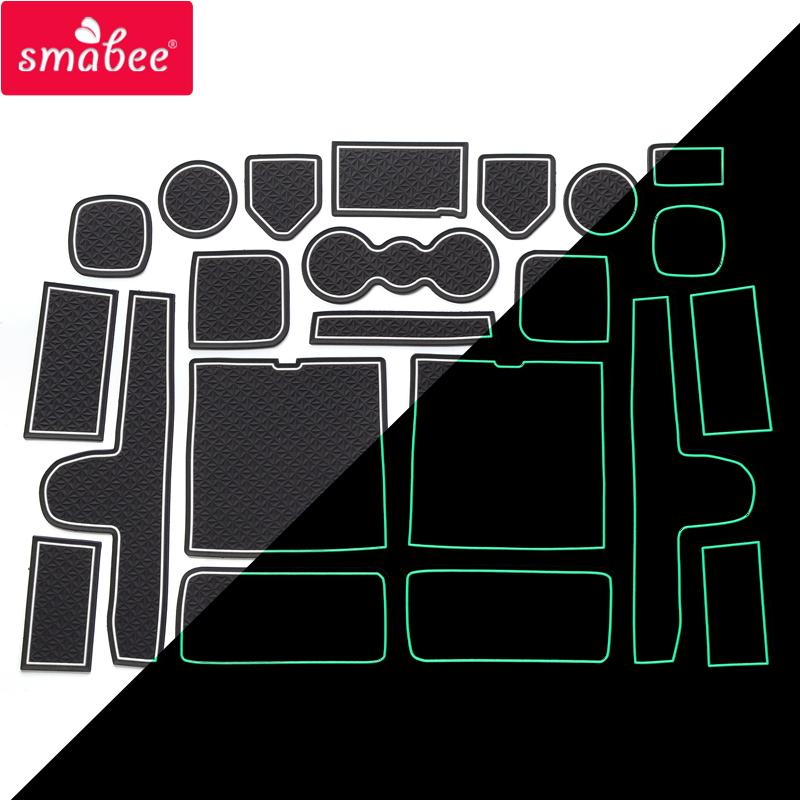 Smabee Нескользящая подставка-коврик для слота двери и подстаканника для Kia Sorento 2020 2021 Держатель для стакана, паз в двери, нескользящая накладка, аксессуары, резиновая подставка