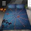 Комплект постельного белья на тему Хэллоуина, наволочка для спальни, пододеяльник, комплект постельного белья, пододеяльник, полноразмерная односпальная/двуспальная кровать, украшение для дома