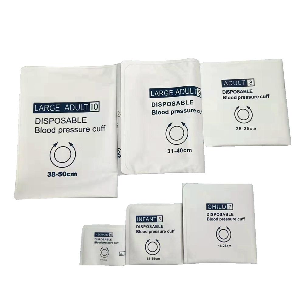 Одноразовая манжета для измерения артериального давления, окружность руки 38-50 см, манжета для НИАД с двойной трубкой без мочевого пузыря(СМ-1025D-05)
