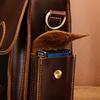 Men Crazy Horse Leather Antique Vintage Design Business Briefcase Laptop Bag Attache Messenger Bag Tote Portfolio