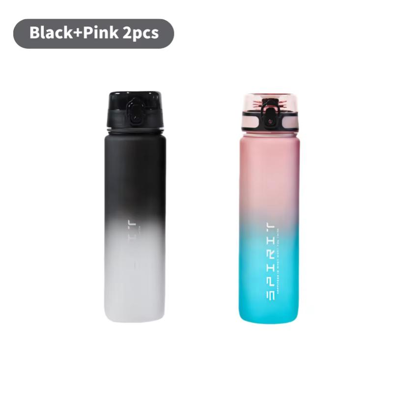 Large Capacity Sports Water Bottle Leak Proof Colorful Plastic Cup Outdoor Travel Portable Gym Fitness Jugs 500ml/650ml/1000ml
