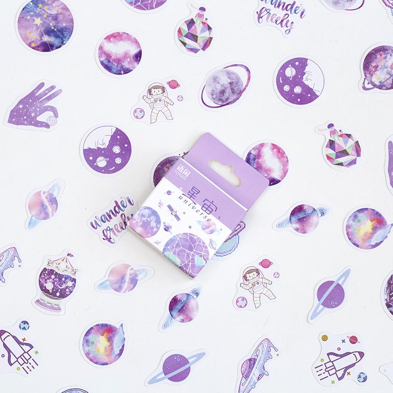 50 шт./упак., милые цветочные плакаты с единорогом, мини-бумажные наклейки, украшение для дневника, этикетка для скрапбукинга, канцелярские принадлежности