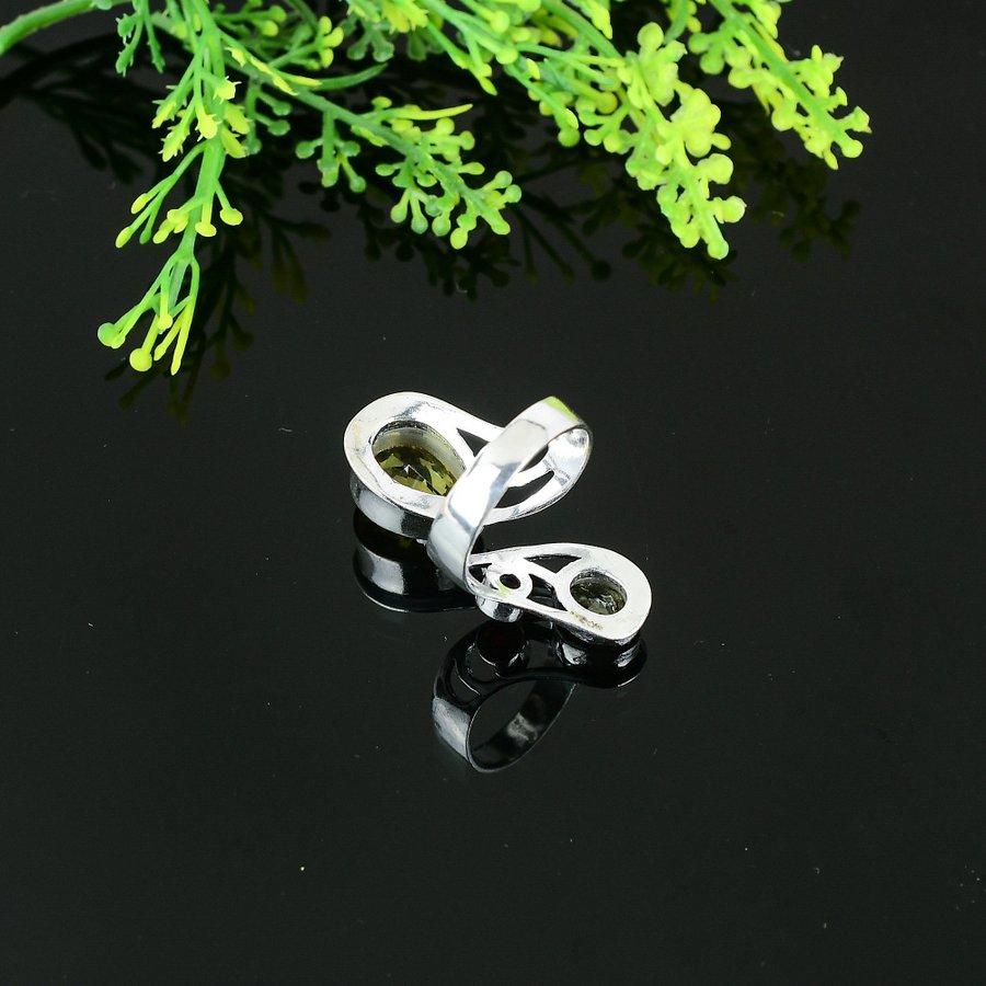 Citrine Handmade 925 Sterling Silver Jewelry Ring Size 8.5 K1g49