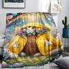 1Pc Easter Egg Print Flannel Blanket, High quality Comfortable for All Seasons, Home Decor, Warmth and Comfort, Perfect for Christmas Gifts