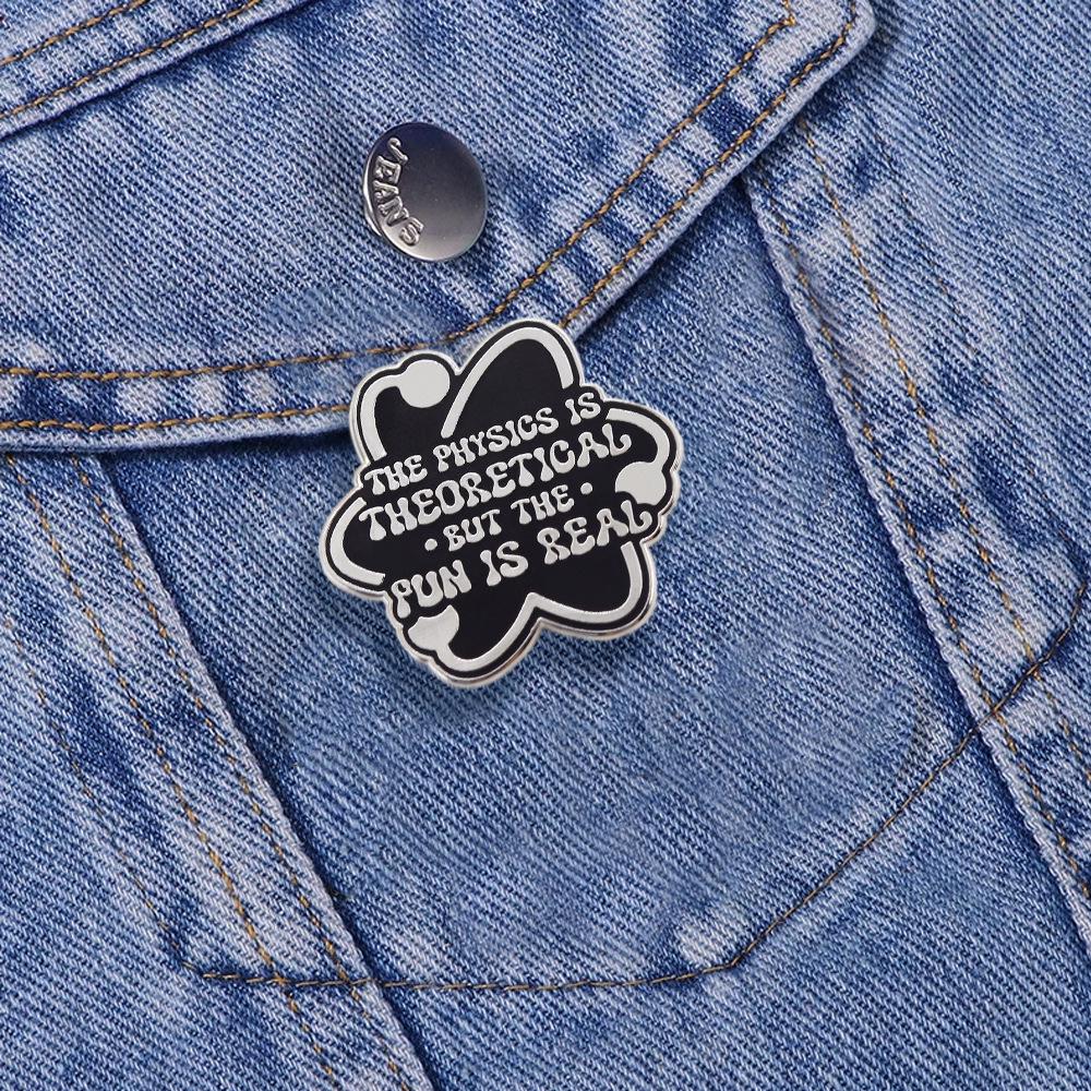 Fun Physics Theory Lapel Pin - Perfect Science Gift for Teachers