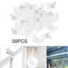 30 Curtain Rod Brackets, Portable Ceiling Mounted Hangers for Living Room And Bathroom.