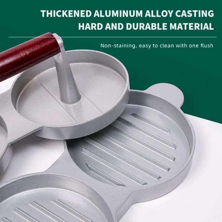 Пресс для бургеров с антипригарным покрытием для приготовления мясных котлет и тонких бургеров. Машина для приготовления котлет из нержавеющей стали 304.