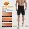 Мужские шорты для пота в сауне, горячие термолеггинсы, шорты для контроля живота, шорты для тренажерного зала и фитнеса, корректирующее белье, костюм для сауны, формирователь тела, нижнее белье для похудения