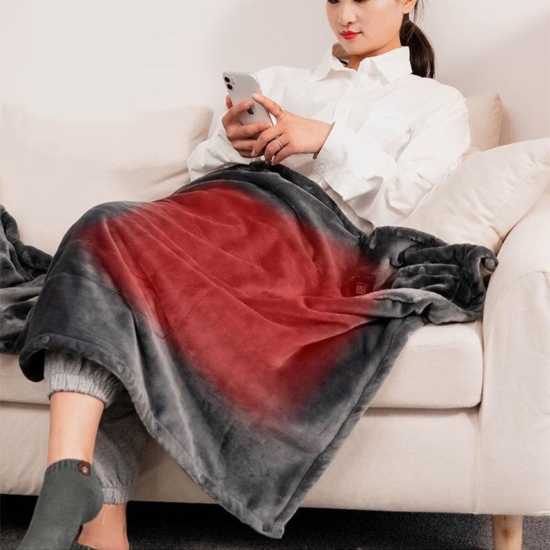 USB электрическое одеяло с подогревом, одеяло с подогревом 5 В, низкотемпературное одеяло для тела, шаль для ног, для дома, офиса, улицы, портативное одеяло с подогревом