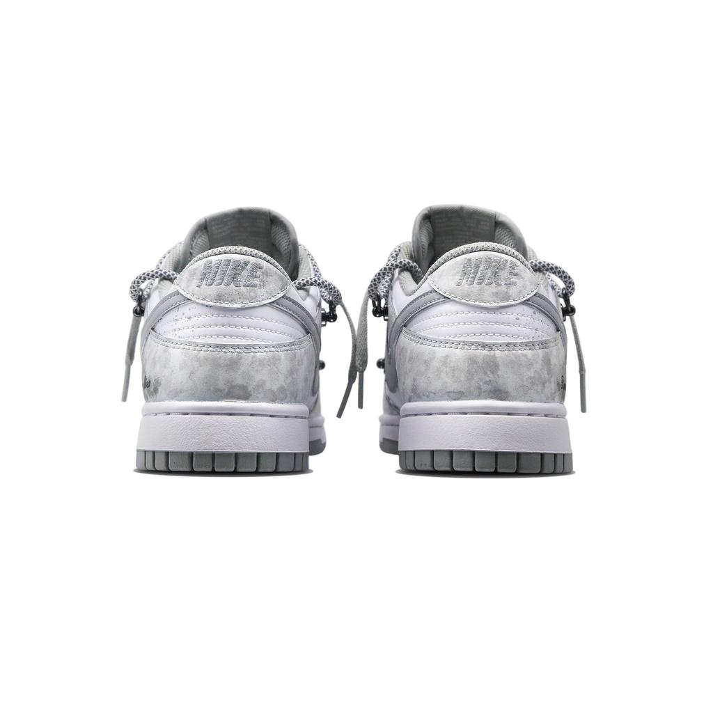 Nike Dunk Год Лошади Ограниченная серия, White Moon Shadow Низкие кеды для скейтбординга Унисекс Серый Белый HF5441-105(Команда839V)