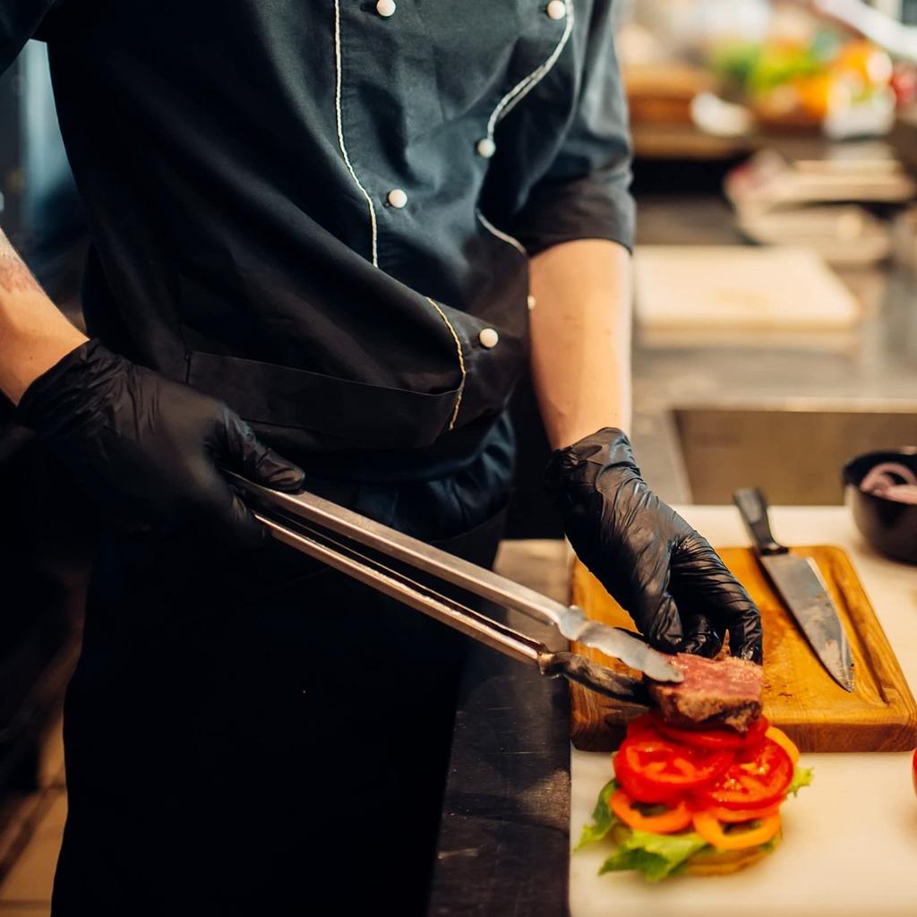 100-1 Disposable Nitrile Gloves -Waterproof, Durable, Lightweight, Suitable for Home Cleaning, Hair Dye Applications - Multifunctional Cleaning Gloves