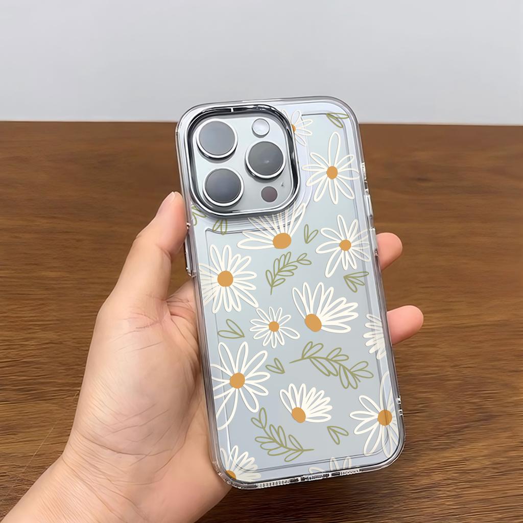 Роскошный прозрачный чехол Clmj Art с ромашками для Google Pixel 10 9 8 7 8A 9A XL Pro 4G 5G, мягкий силиконовый TPU задняя крышка