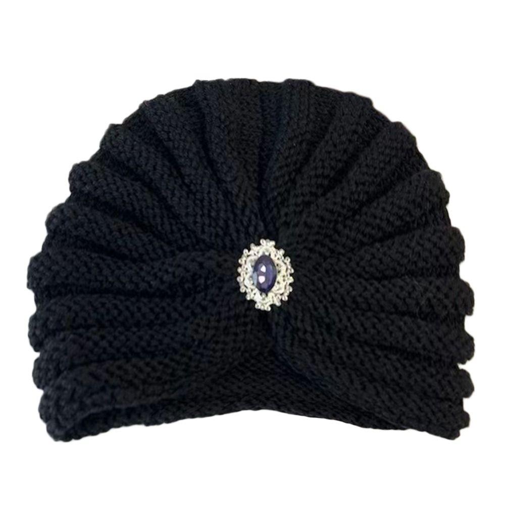Thick Bohemia Turban Winter Warm Turban Cap Fashion Hijab Caps for Women