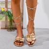 Women's Shoes Flat Sandals Lace-up Shoes Large-sized Sandals