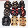 Flower Cute Butterfly  Stretchy Hair Accessories  Double  Wood Beads Magic Hair Comb