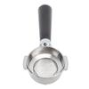 58mm Bottomless Portafilter Single Spout Stainless Steel Coffee Portafilter Solid Wood Handle A