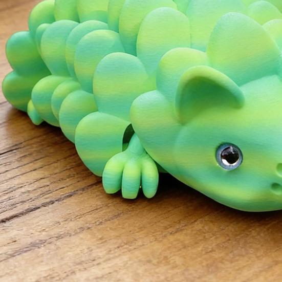 3D-печатная фигурка ежа с подвижными суставами, имитация ежа, игрушка-антистресс, фиджет-игрушка, украшение для дома, офиса, рабочего стола