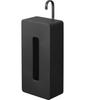 Yamazaki Jitsugyo (Yamazaki) Hook Tissue Case Black W13.5 X D10 X H33.5cm (when Using Hook Vertically) Tower Reversible Hanging Tissue Cover Paper