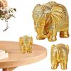 Статуэтка слона, коллекционная статуэтка, золотая статуя слона, декор для дома и офиса, украшение в виде слона, подарки для женщин и мам