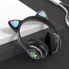 Cat Ear Luminous Headset STN-28 Girls' Cute E-sports Game Wireless Headset Bluetooth Headset