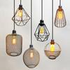 Modern Pendant Lamp Covers Geometric Iron Pendant Light Lampshade Kitchen Loft Cafe Shop Restaurant Hanging Lighting Fixture