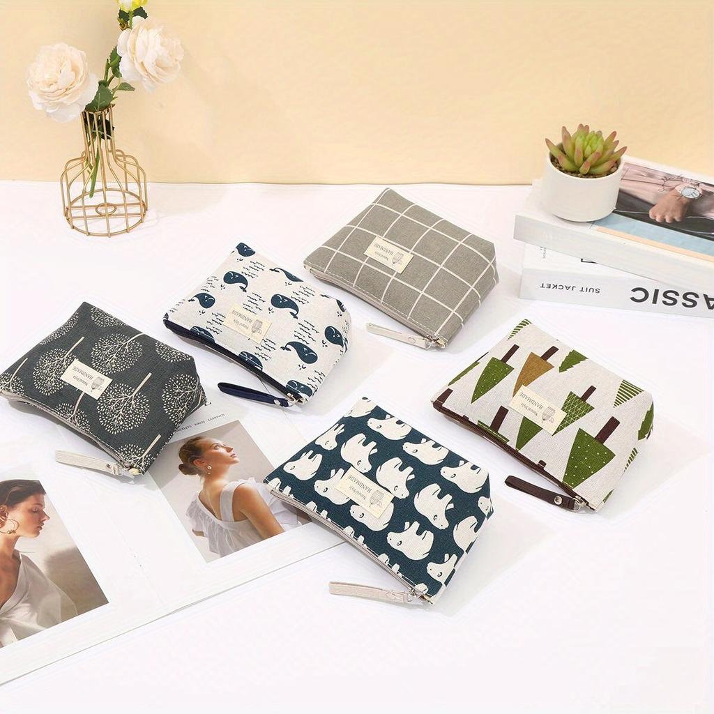 Новые косметички с застежкой-молнией, держатель для ключей и карт, мультяшный студенческий пенал, портмоне, женская ручная переносная сумка для хранения