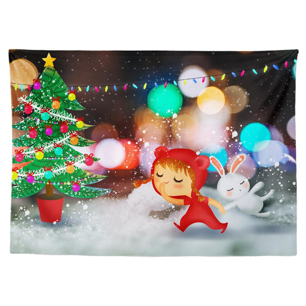 Рождественский гобелен, подвесная ткань, цифровая теплопередача, экологически чистая комната, детская комната, общежитие