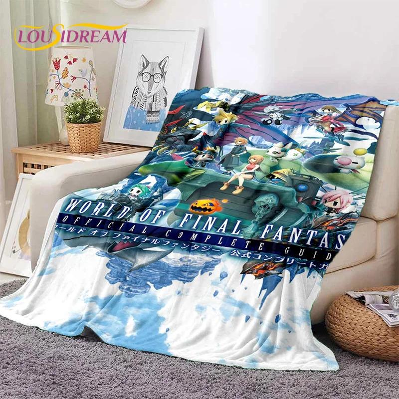 Final Fantasy Series Games Soft Flannel Blanket for Beds Bedroom Sofa Picnic,Throw Blanket for Cover Outdoor Leisure Nap Gift