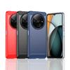 Защитный чехол для мобильного телефона Redmi A3 с текстурой шлифованного карбонового волокна