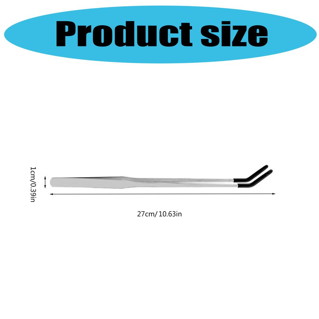 Рептилии Кормовые щипцы Зажим Длинные Нескользящие Покрытые Нержавеющая сталь для Безопасного обращения с кормом для питомцев