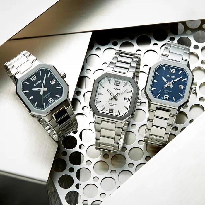 Casio Стандартные аналоговые часы MTP-B195 для унисекс (MTP-B195D-7A)