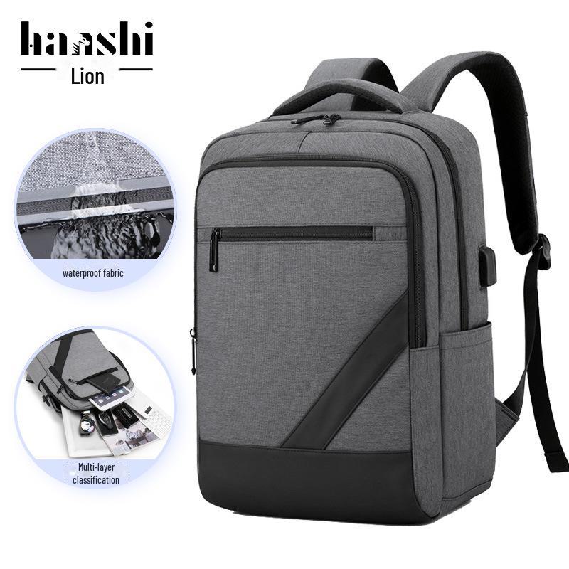 High-End Men's Waterproof Travel Backpack with Laptop Compartment – Large Capacity Business & School Bag
