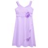 Chiffon Sleeveless Flower Girl Dress Kids Junior Bridesmaid Wedding Party Gown Formal Dresses