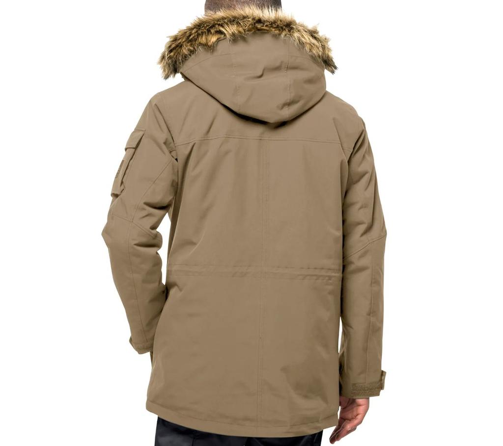 Jack Wolfskin Glacier Canyon Parka - Мужская водонепроницаемая зимняя куртка бежевого цвета 1107674-5136 ОРИГИНАЛ