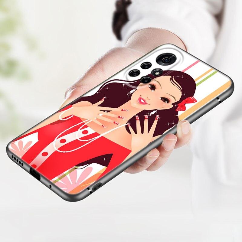 Модный стильный чехол для телефона для девочек и женщин для Huawei Honor 60 50 SE 30S Mate 30 20 10 Lite 40 Nova 9 8 Pro Y60 8i 7i 7SE 5T Premium