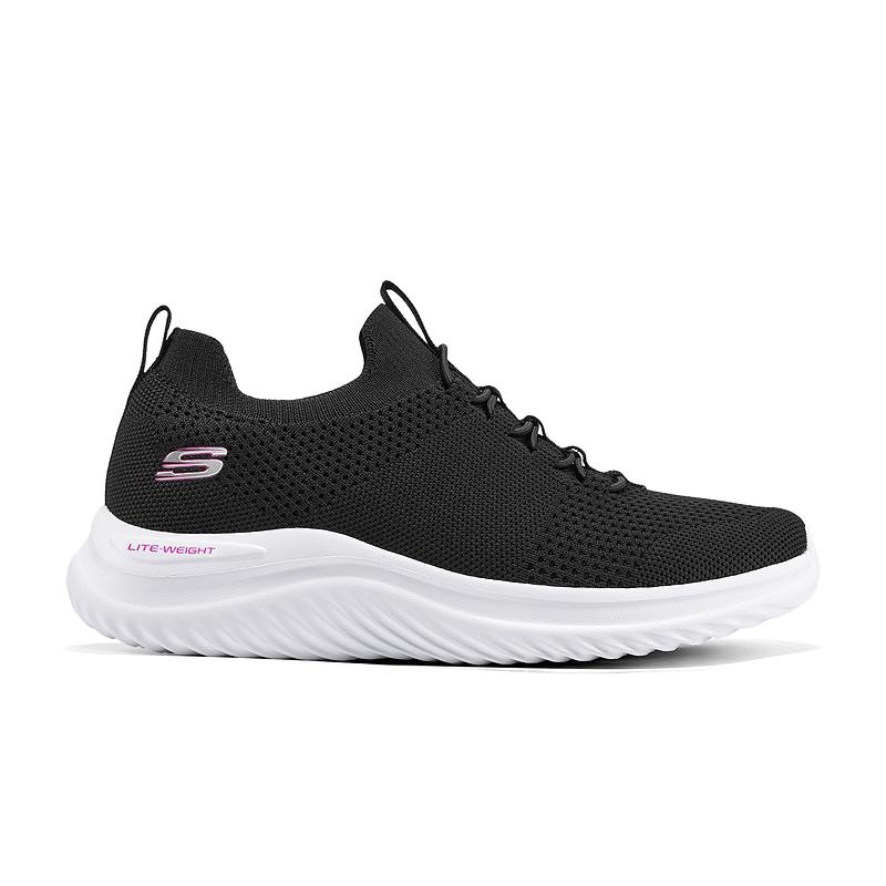 Skechers Спортивные Удобные Модные Прочные Низкие Повседневные Кроссовки Женские Черные 898020-BLK