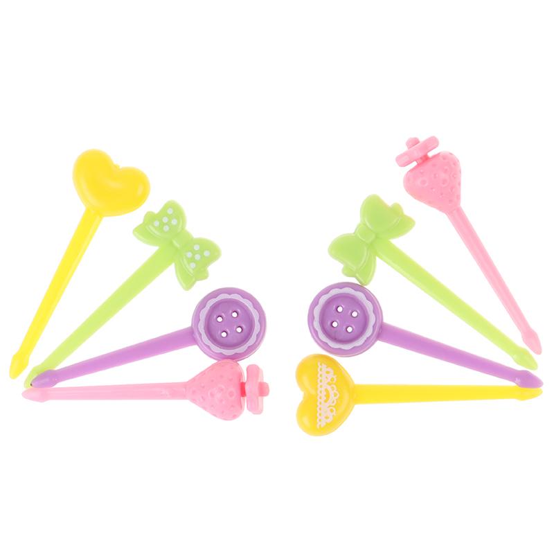 8 шт. фруктовая вилка мини-детская закуска торт десерт еда шпажка зубочистка бенто обеды