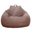 Bean Bag Cover No Filler Removable Bean Bag Chair Cover Washable Solid Color Sofa Cover for Bedroom Living Room Beanbag Chair